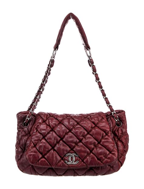 chanel bubble quilted accordion flap bag